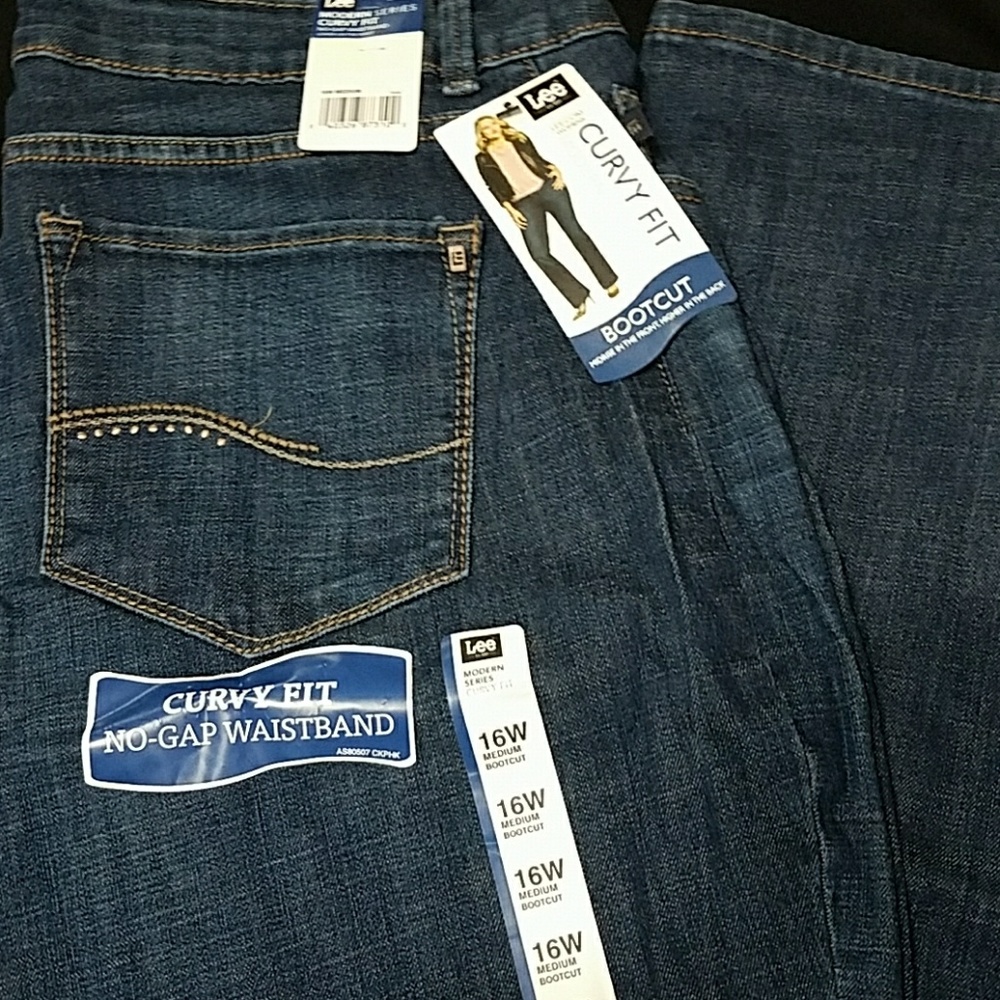 Lee curvy fit boot cut jeans